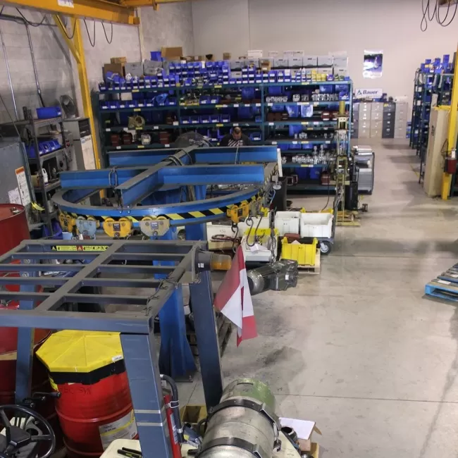 Right angle gear motors by Bauer GMC
					width=
